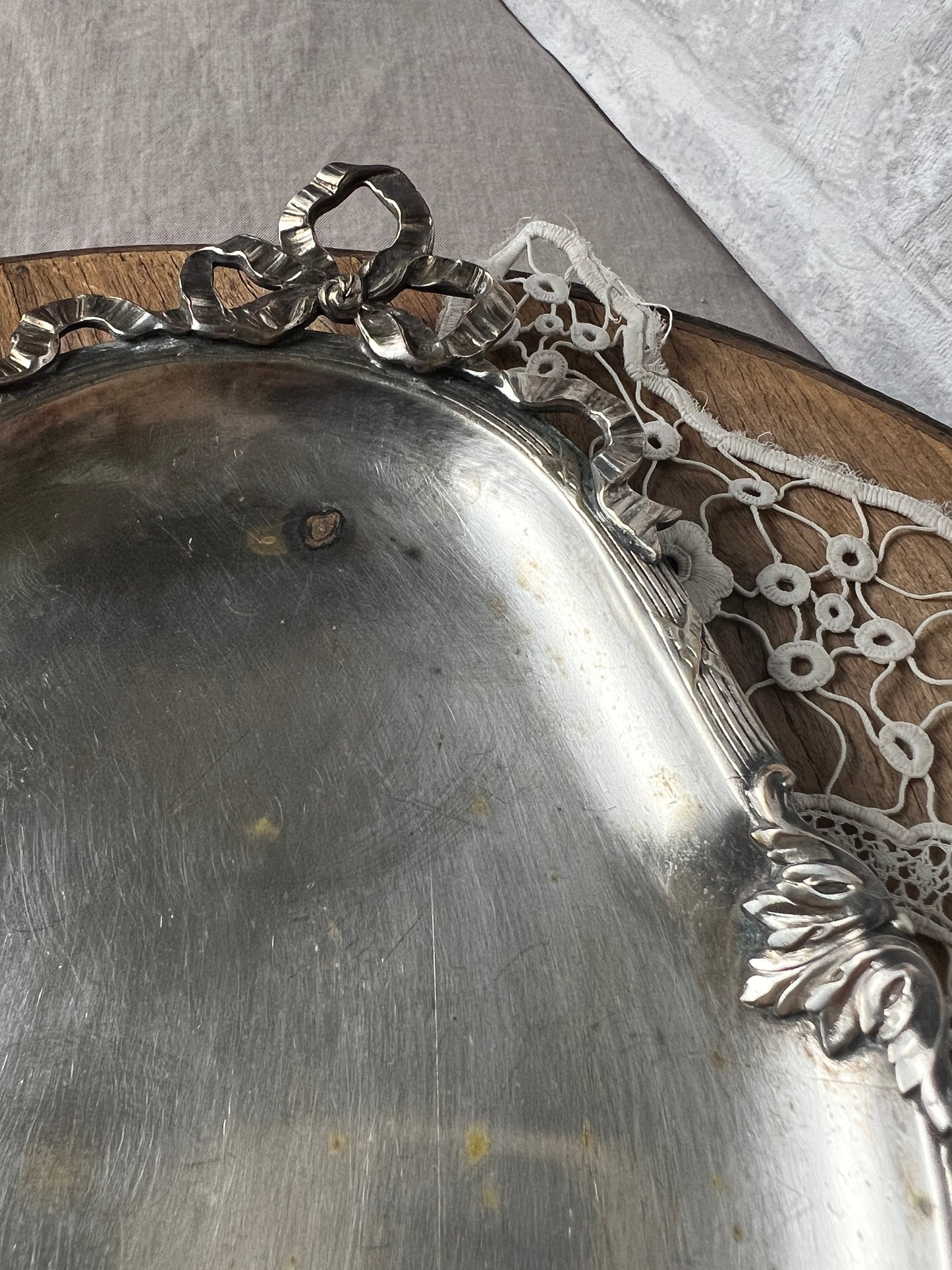 ★銀メッキリボンプレート