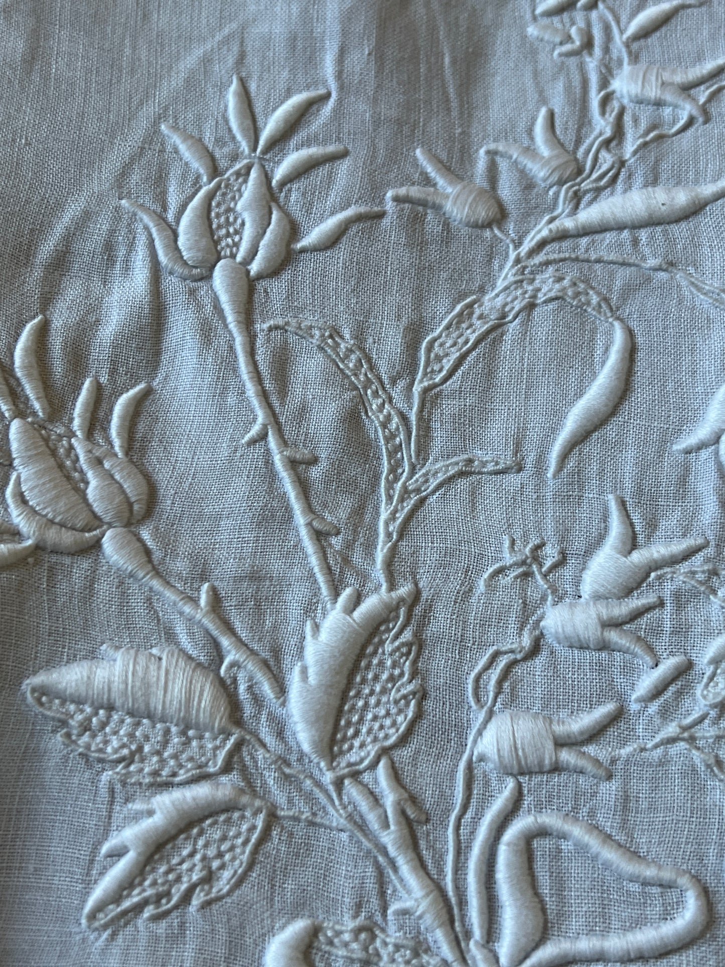 白刺繍クロス