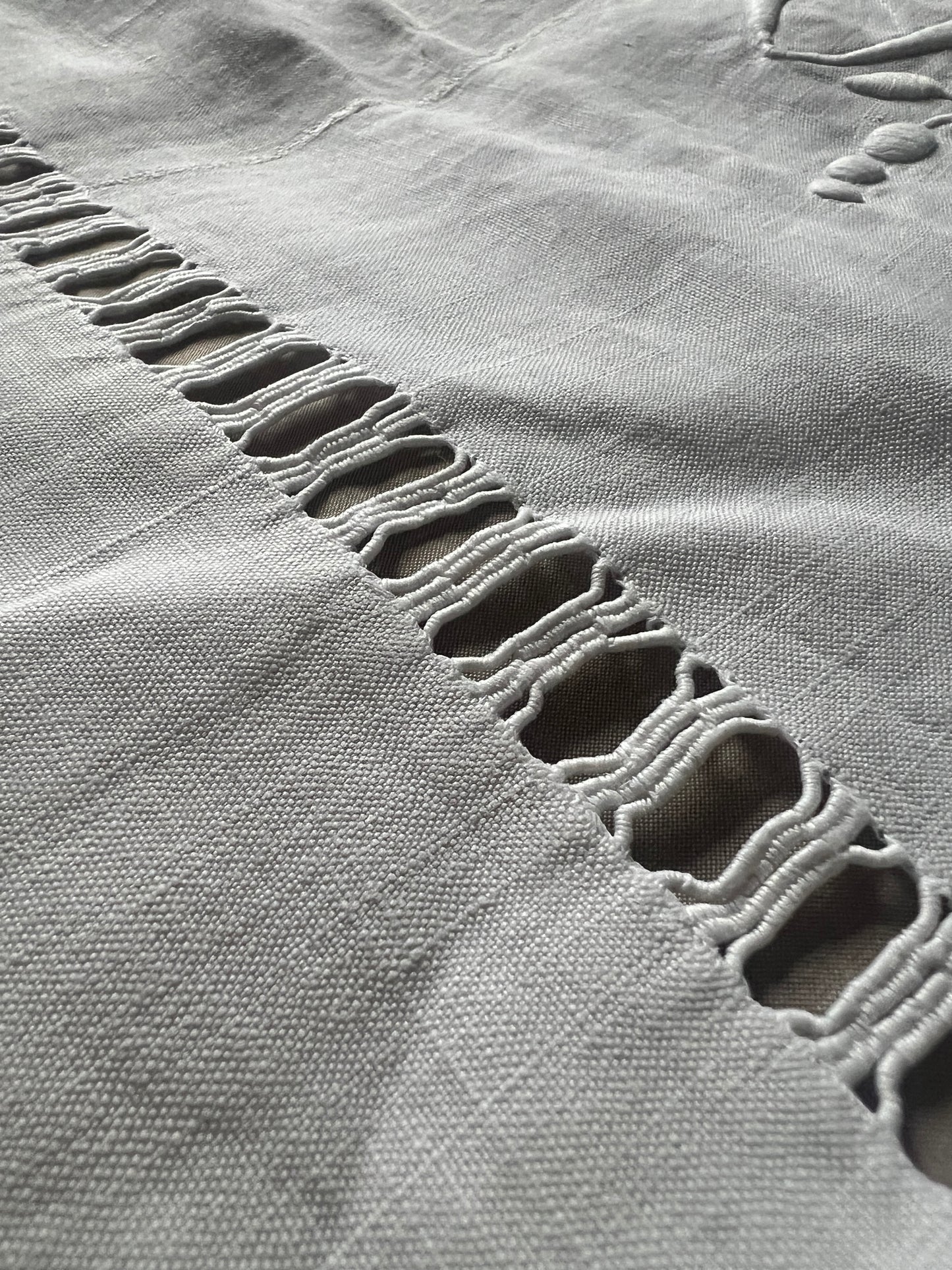 モノグラム刺繍端布