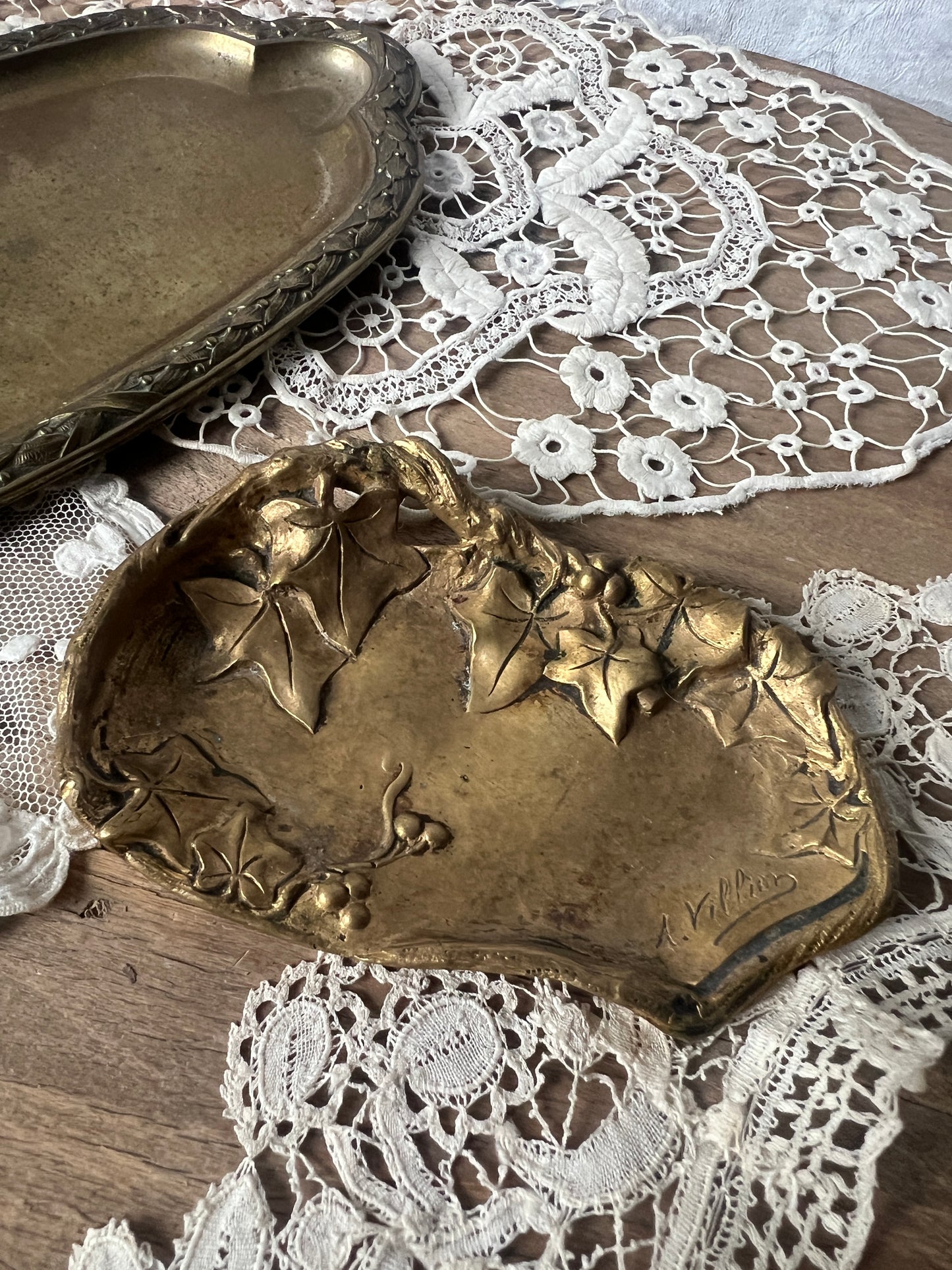 ★真鍮製トレイ(A.Villien)