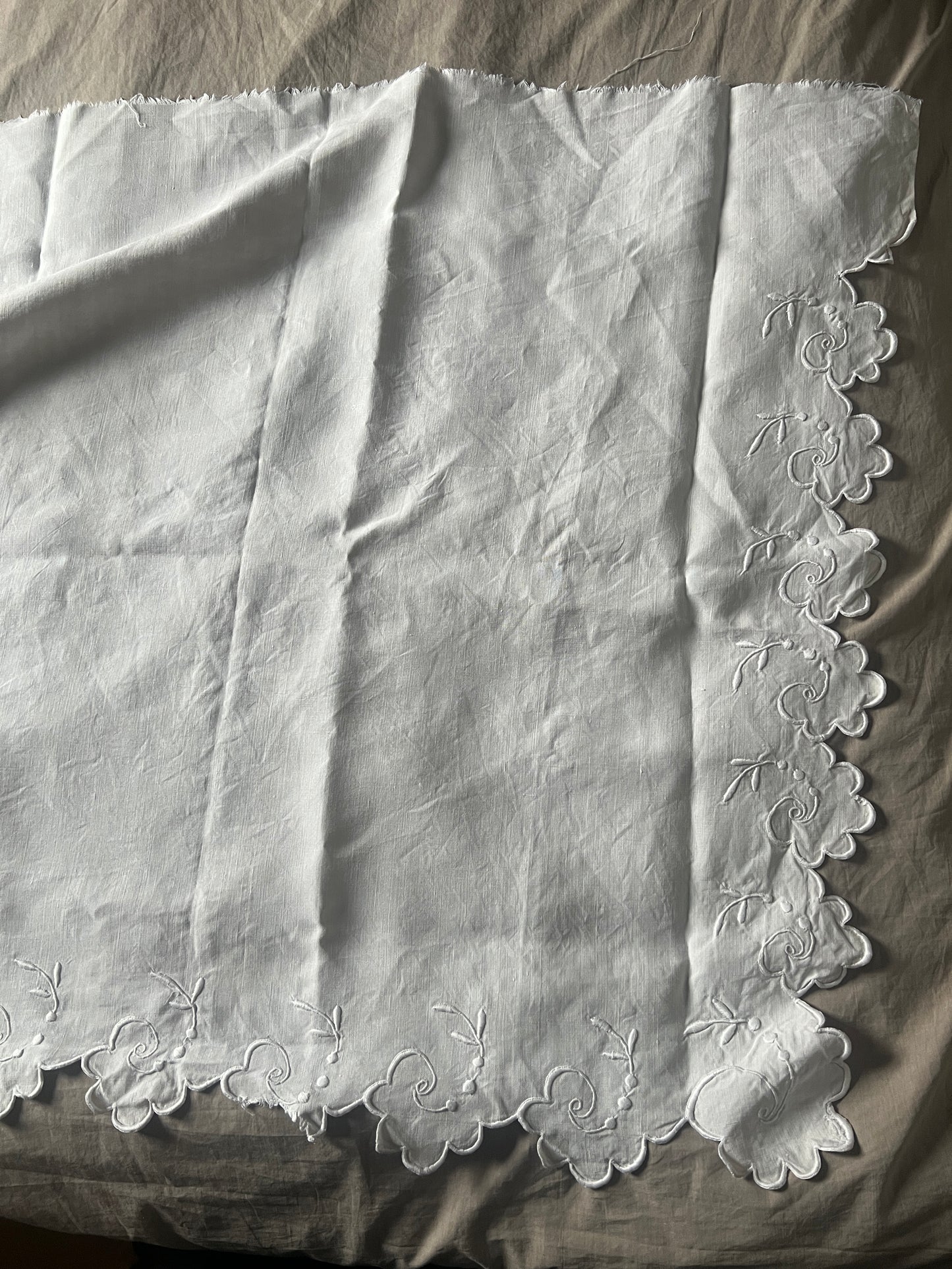 モノグラム刺繍端布