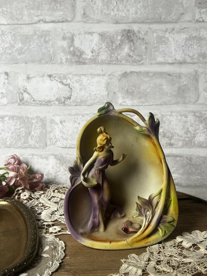 アールヌーボーセラミック花器