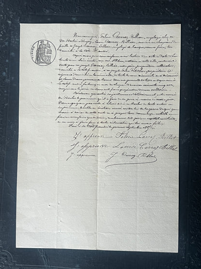 19世紀手描き公文書セット