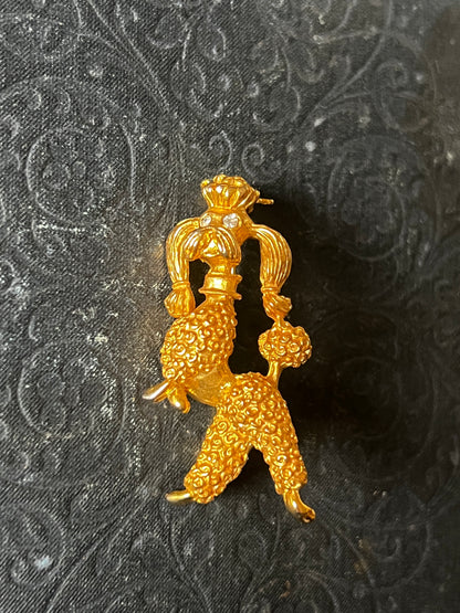 ヴィンテージブローチ(プードル)