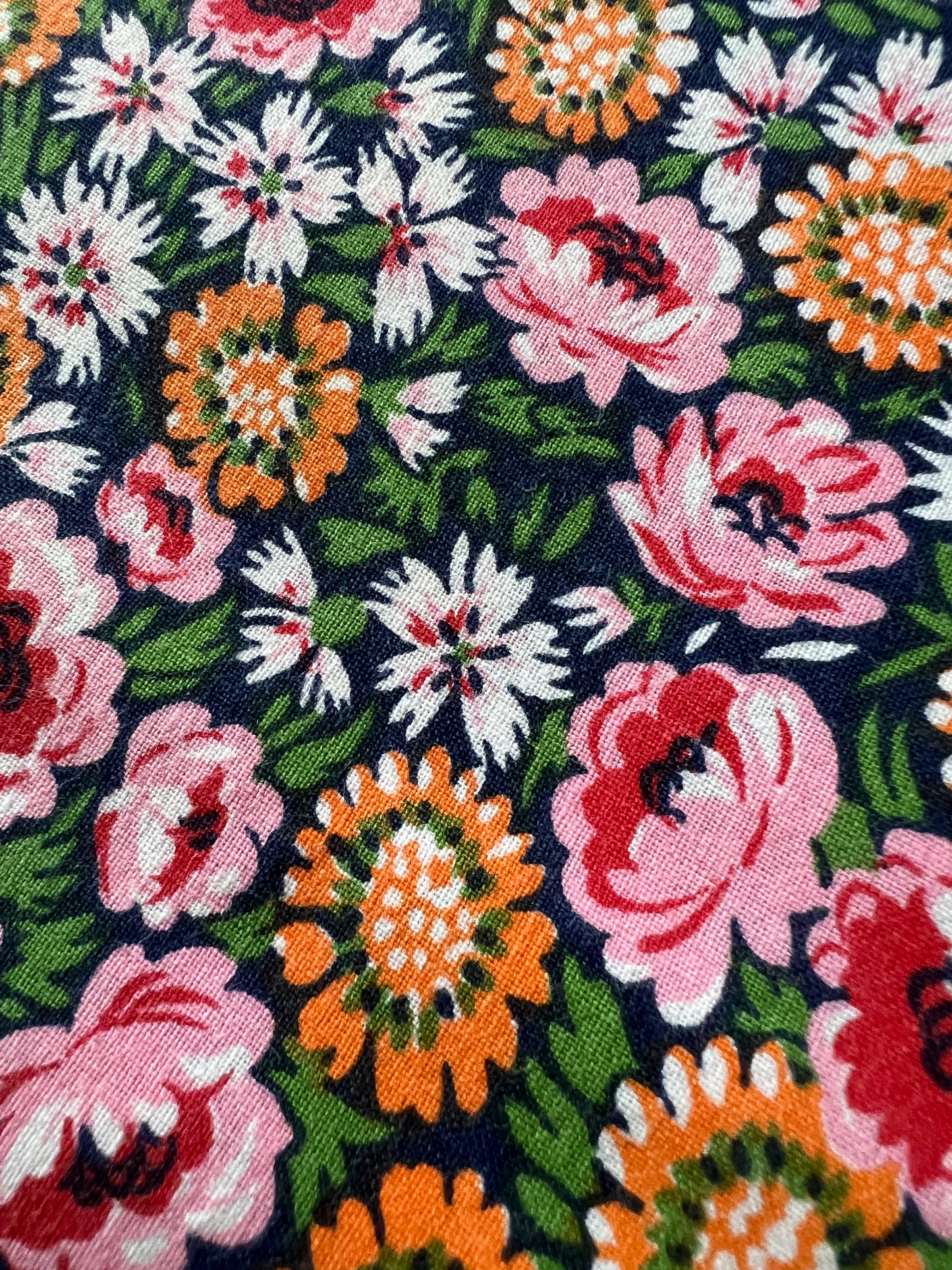 ビンテージプリント端布