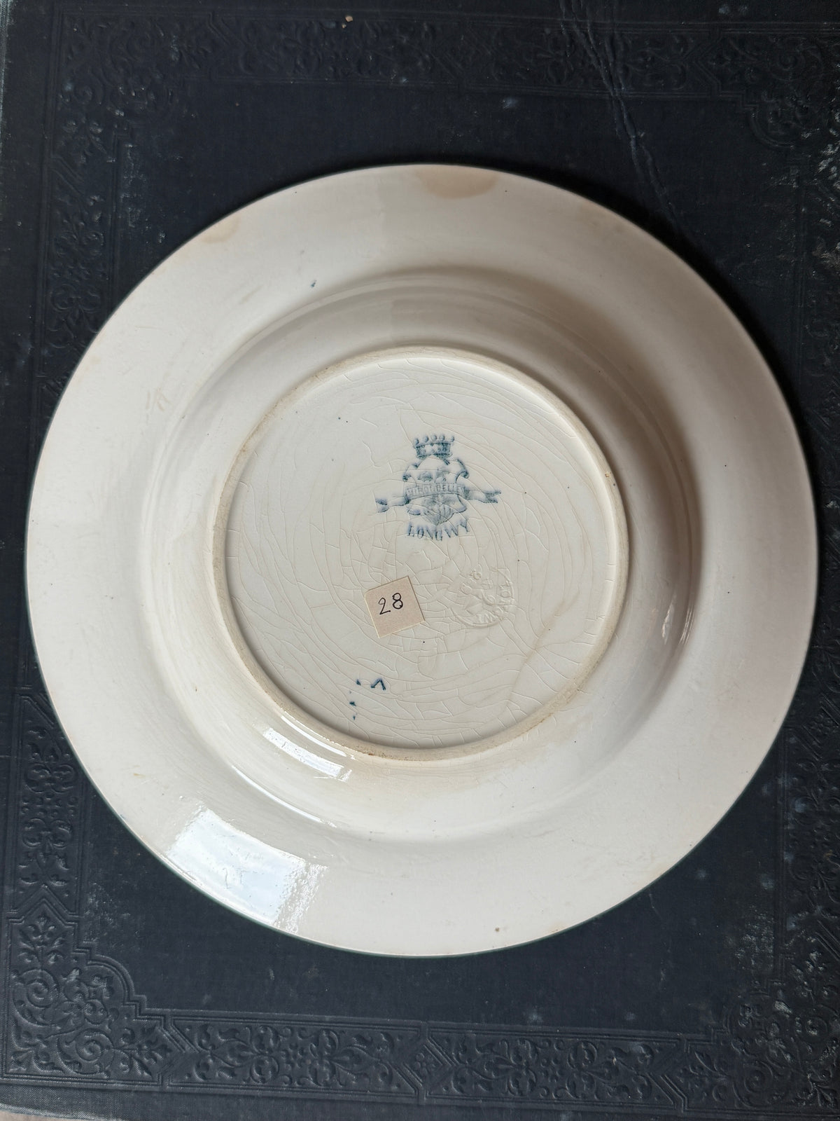 ★古いお皿 LONGWY(つばめ)