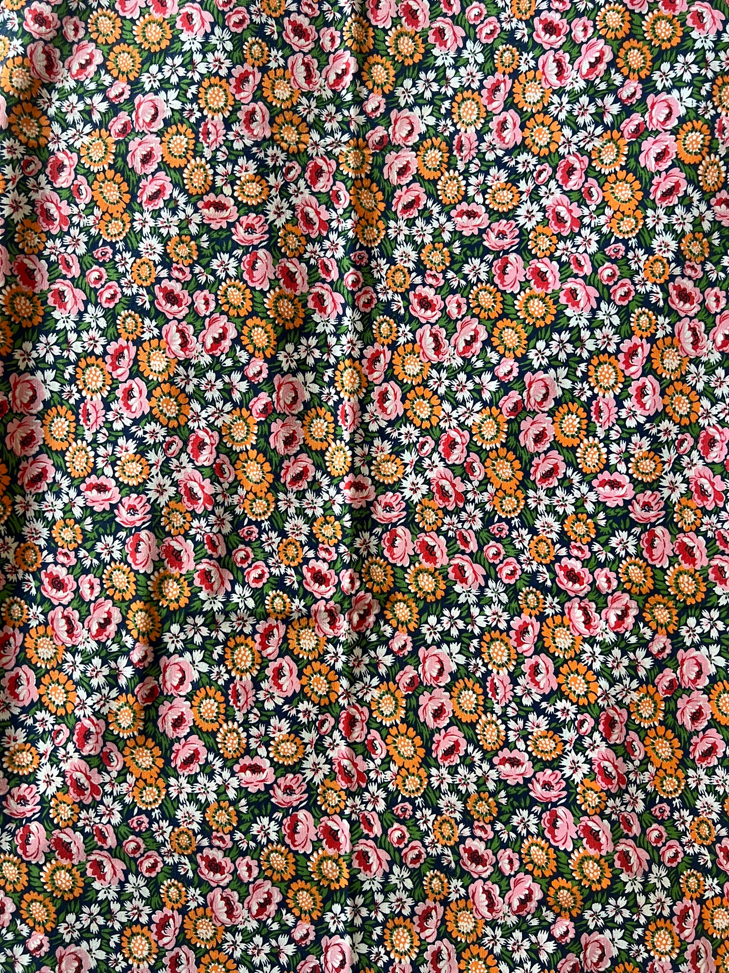 ビンテージプリント端布