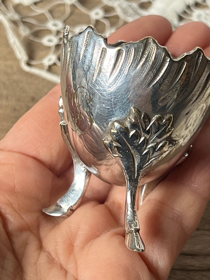 ★獣脚エッグスタンド(銀メッキ)