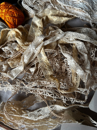 レース入りカルトナージュ箱