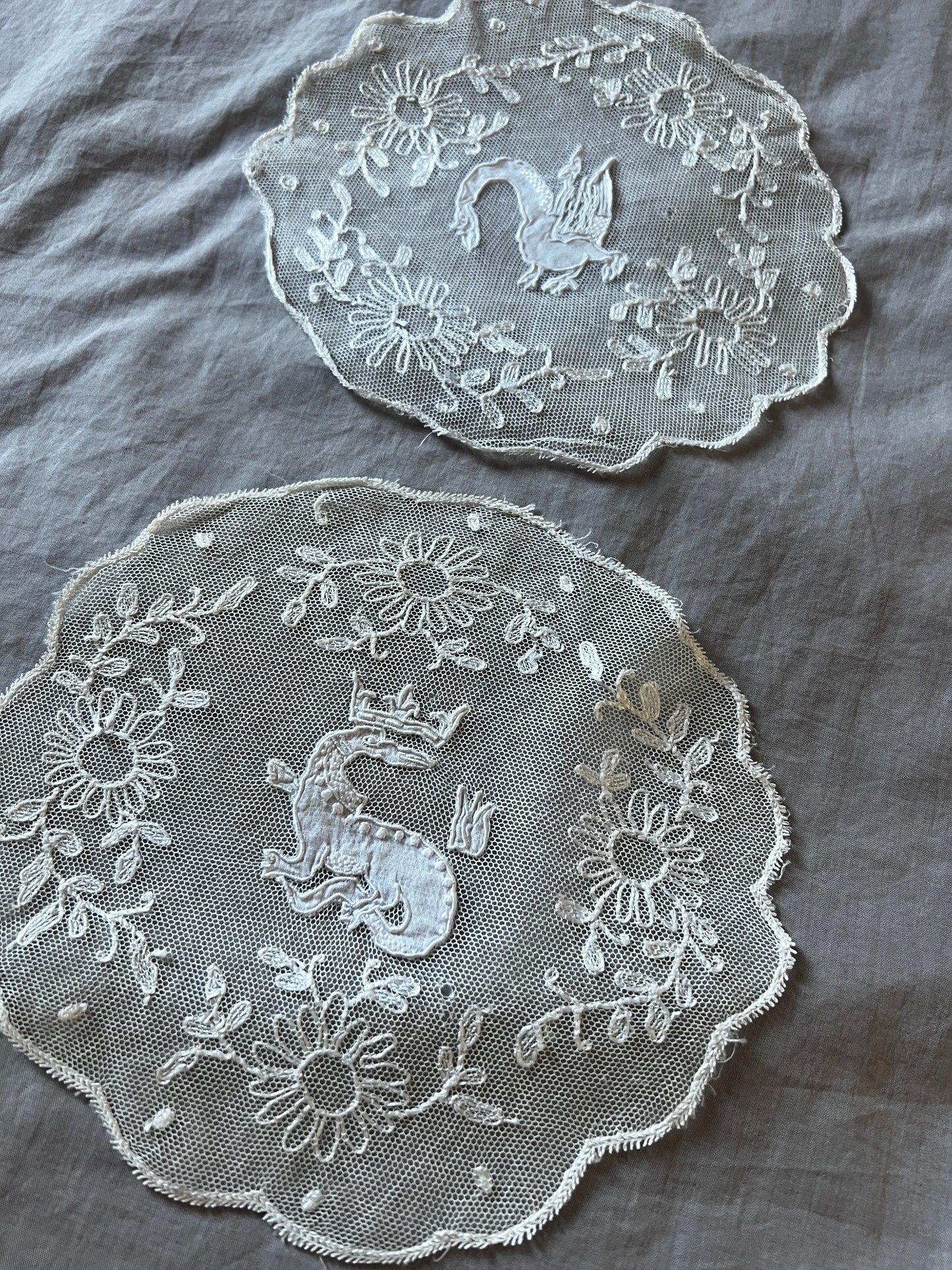 ★チュールレースのドイリーセット