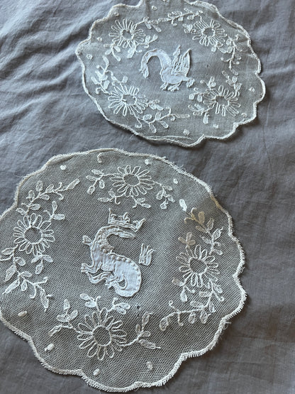 ★チュールレースのドイリーセット