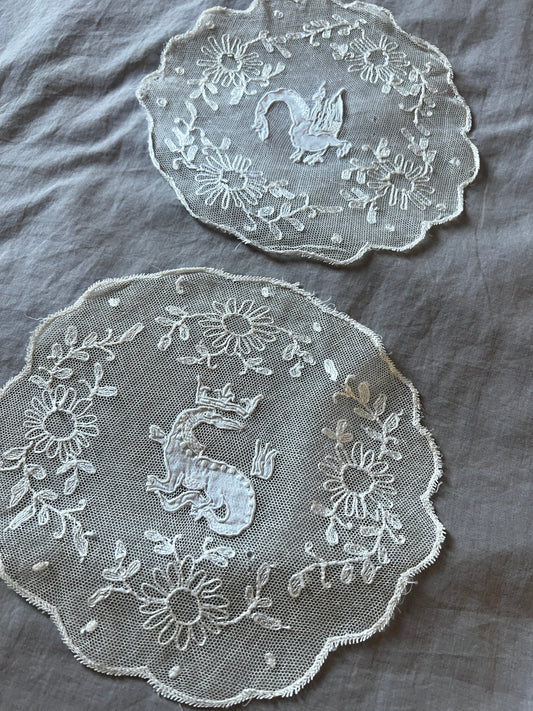 ★チュールレースのドイリーセット