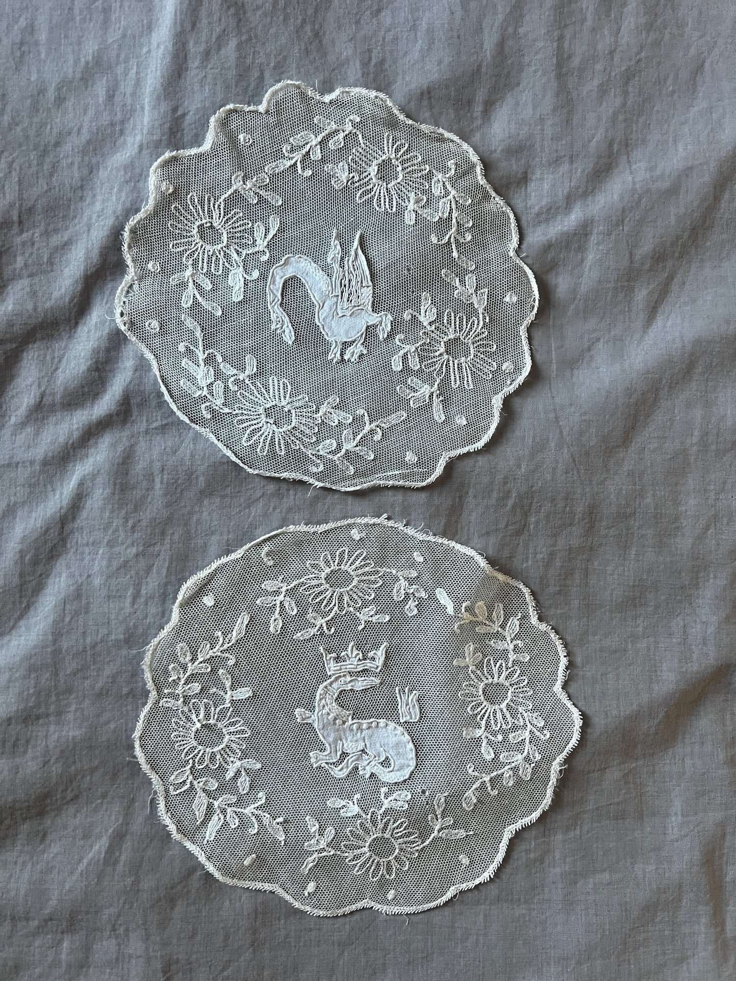 ★チュールレースのドイリーセット