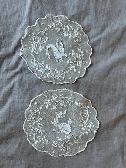 ★チュールレースのドイリーセット