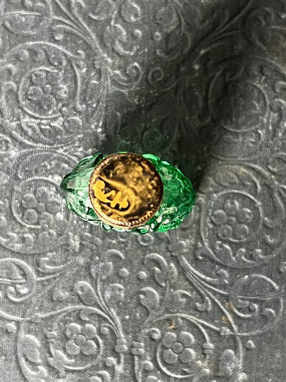 ★古い小瓶(グリーン)