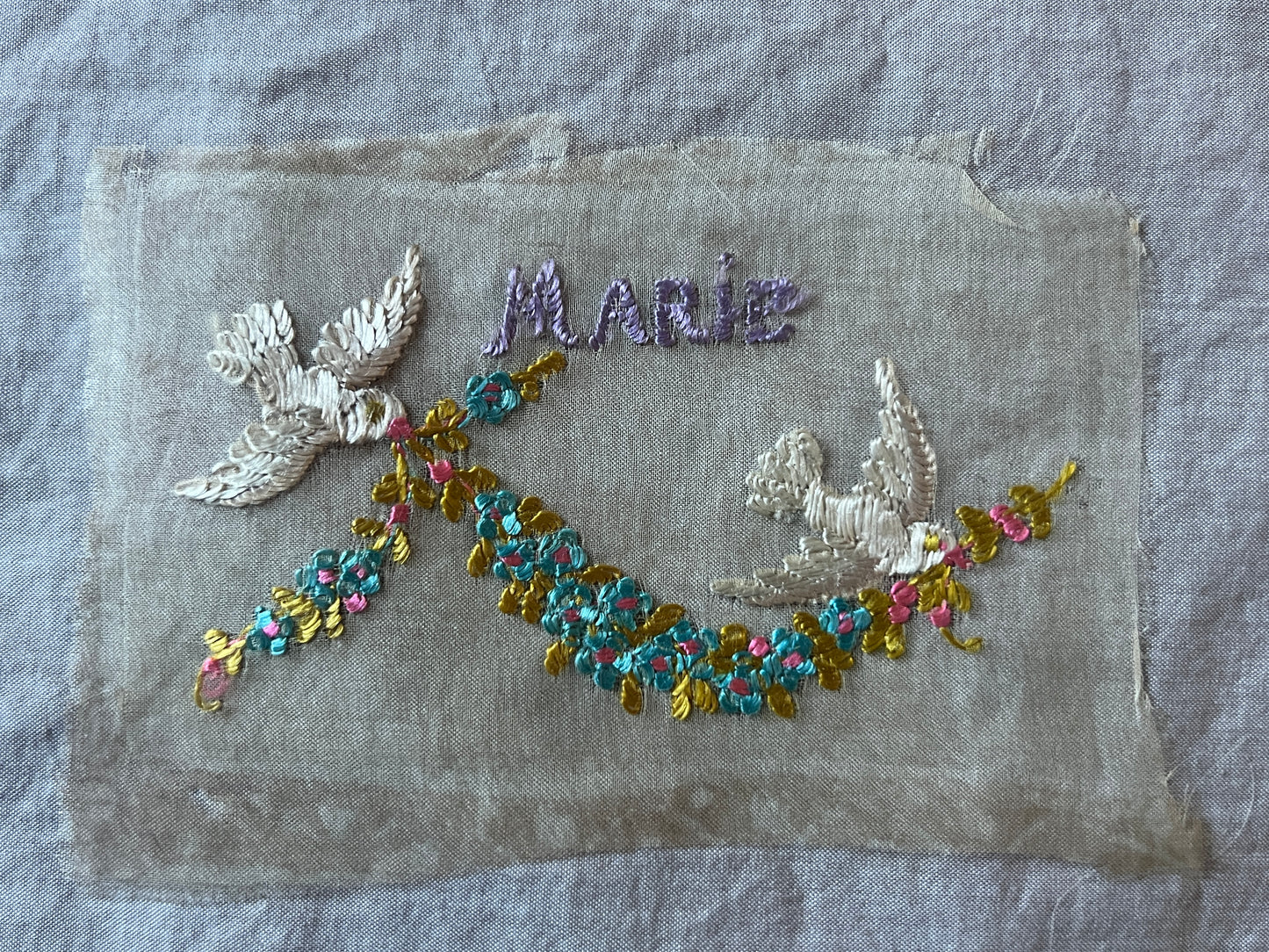 ポストカード用刺繍パーツ