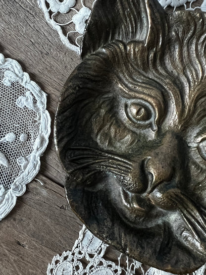 ★猫フェイスメタルトレイ