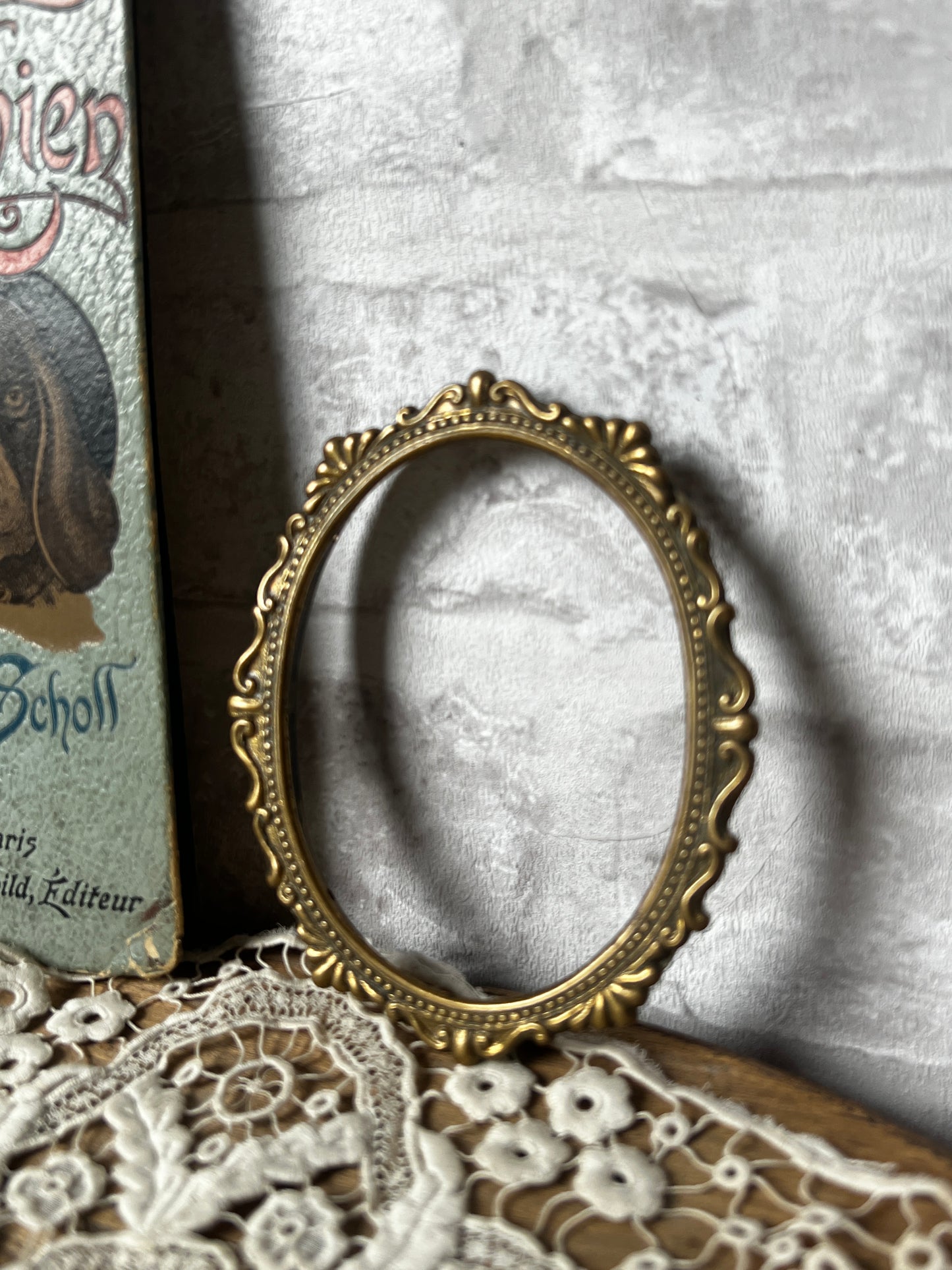 真鍮製楕円ミニフレーム