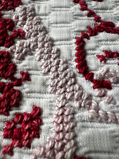 刺繍リネンケース(ボタン付き)