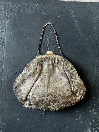 錦布がま口サック