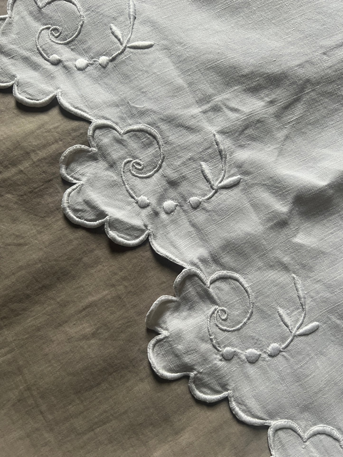 モノグラム刺繍端布