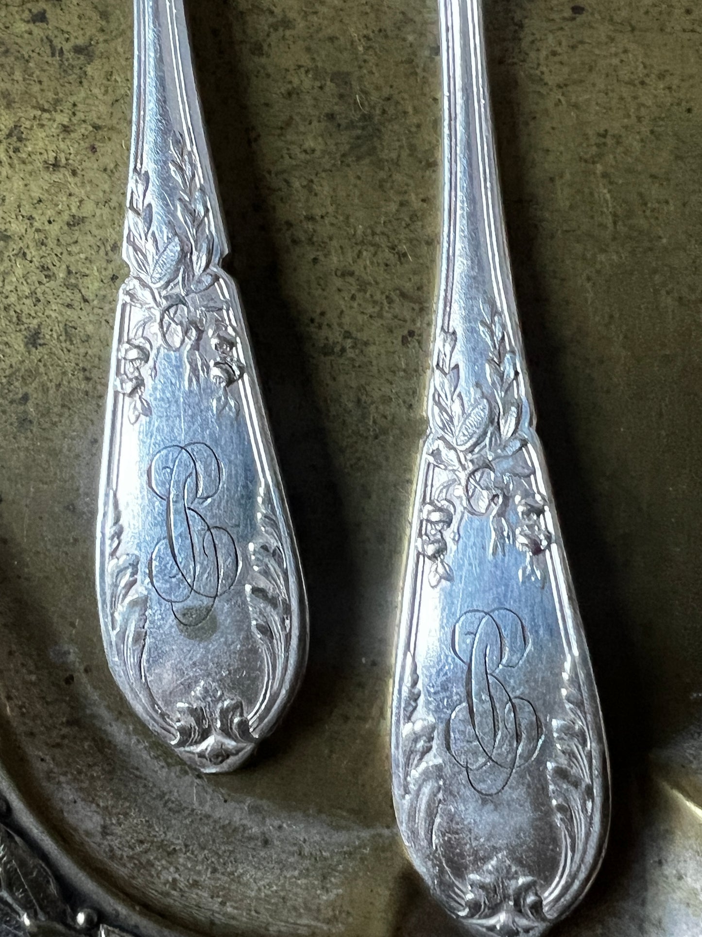 ★モノグラム入りカフェスプーンセット