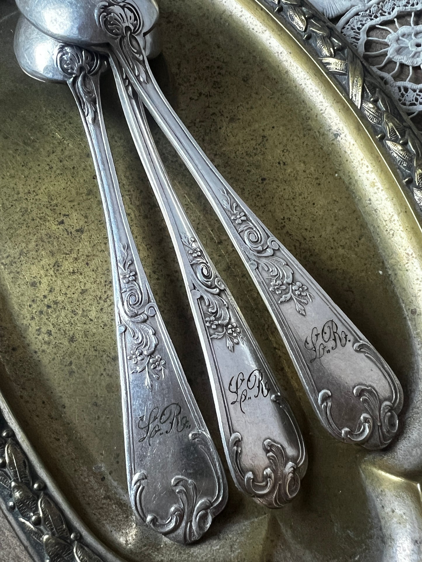 ★モノグラム入りカフェスプーンセット