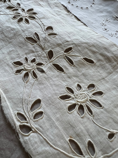 白刺繍トリムセット