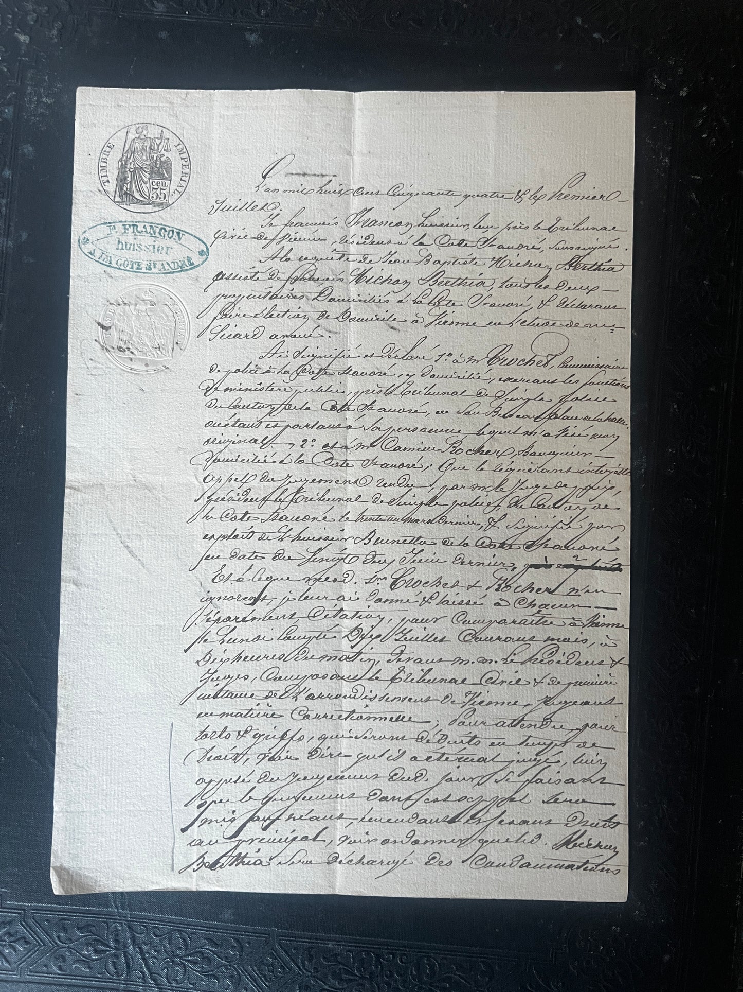 19世紀手描き公文書セット