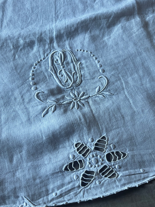 モノグラム刺繍端布