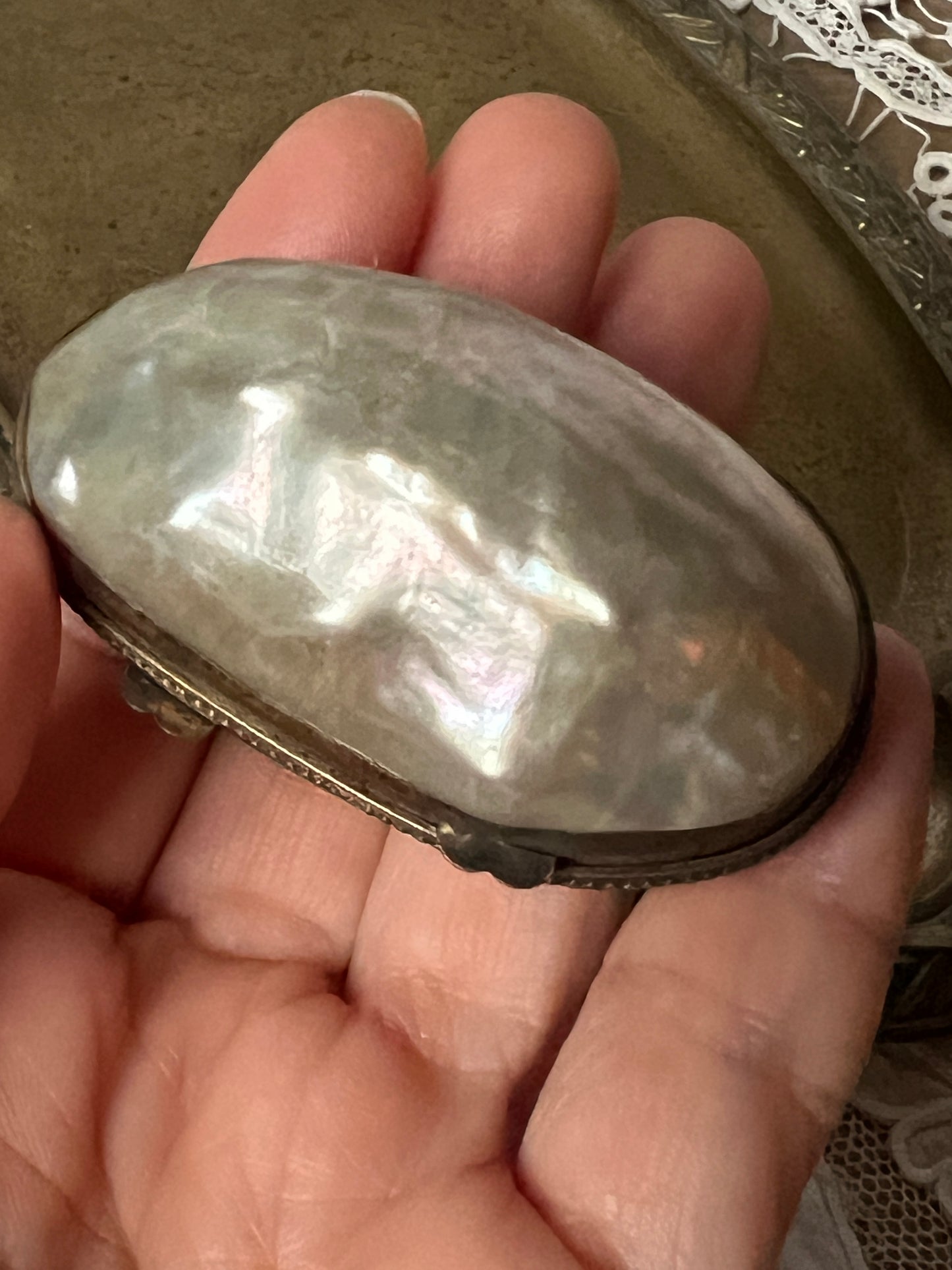 マザーオブパールの小物ケース