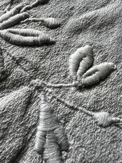 白刺繍ランジェリーサック