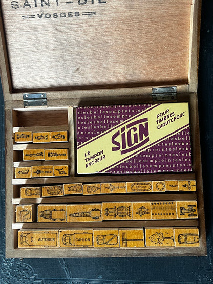 ★木箱入りスタンプセット(Papeterie Ad. WEICK)