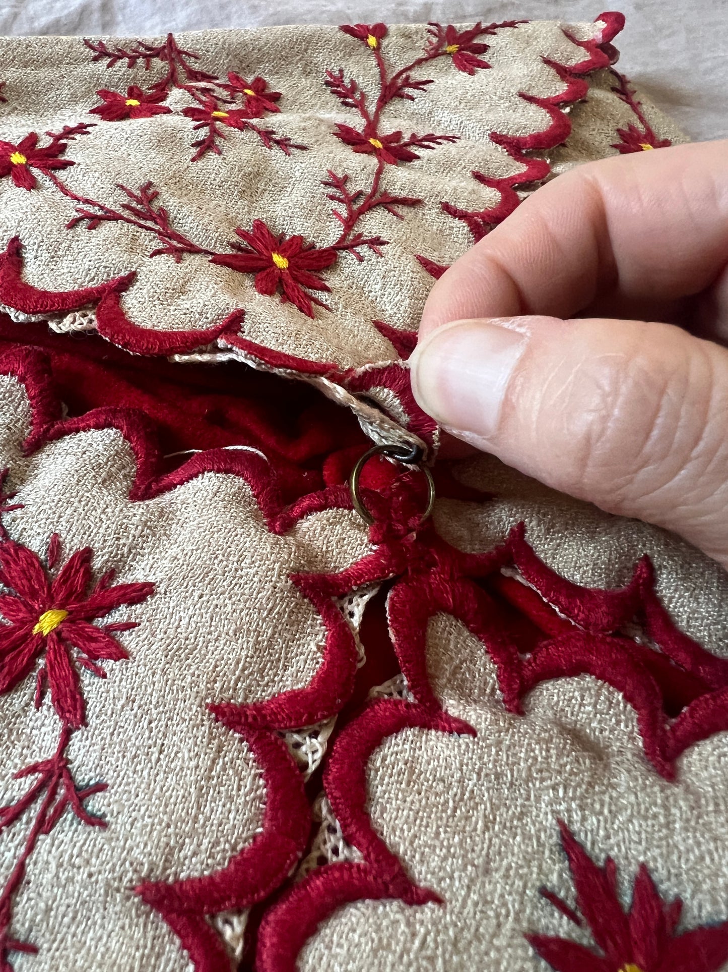 刺繍サック