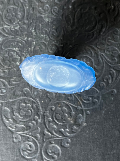 ★古い小瓶(ブルーマット)