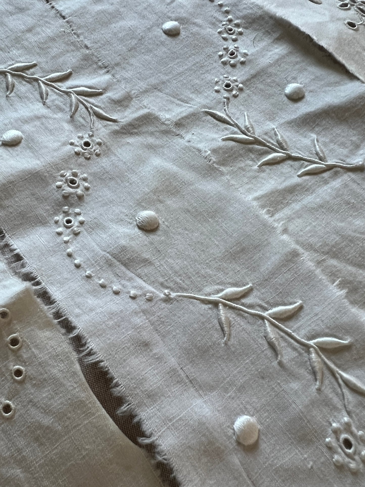 白刺繍トリムセット