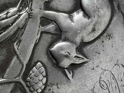 ★リスとモノグラムの小皿