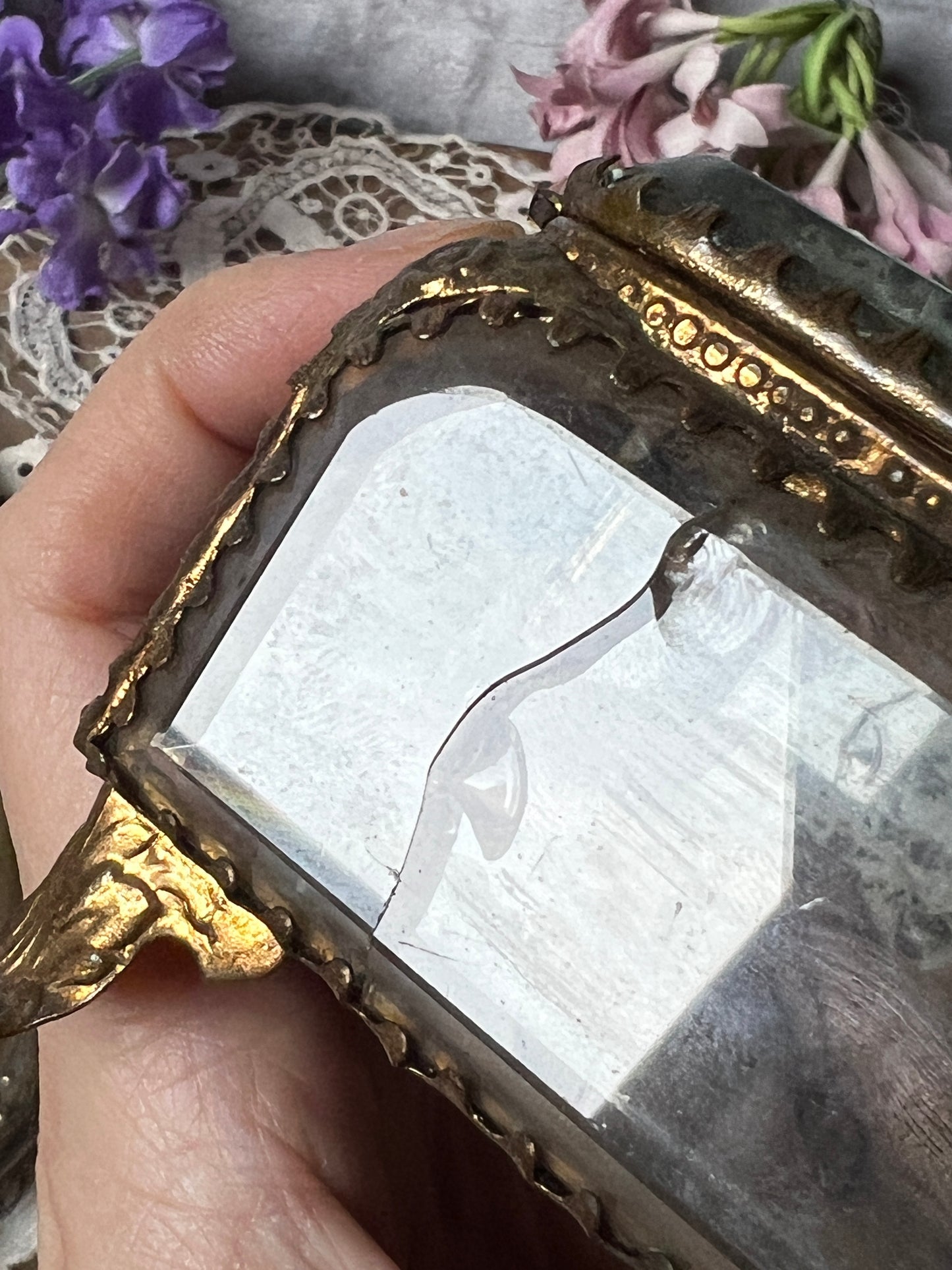 ★ガラスのジュエリーケース(ダメージ)