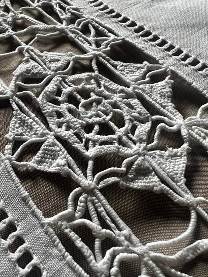 ニードルレースの端布