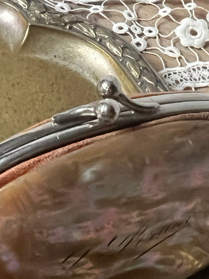 マザーオブパールのがま口(ダメージ)