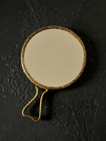 真鍮枠拡大手鏡