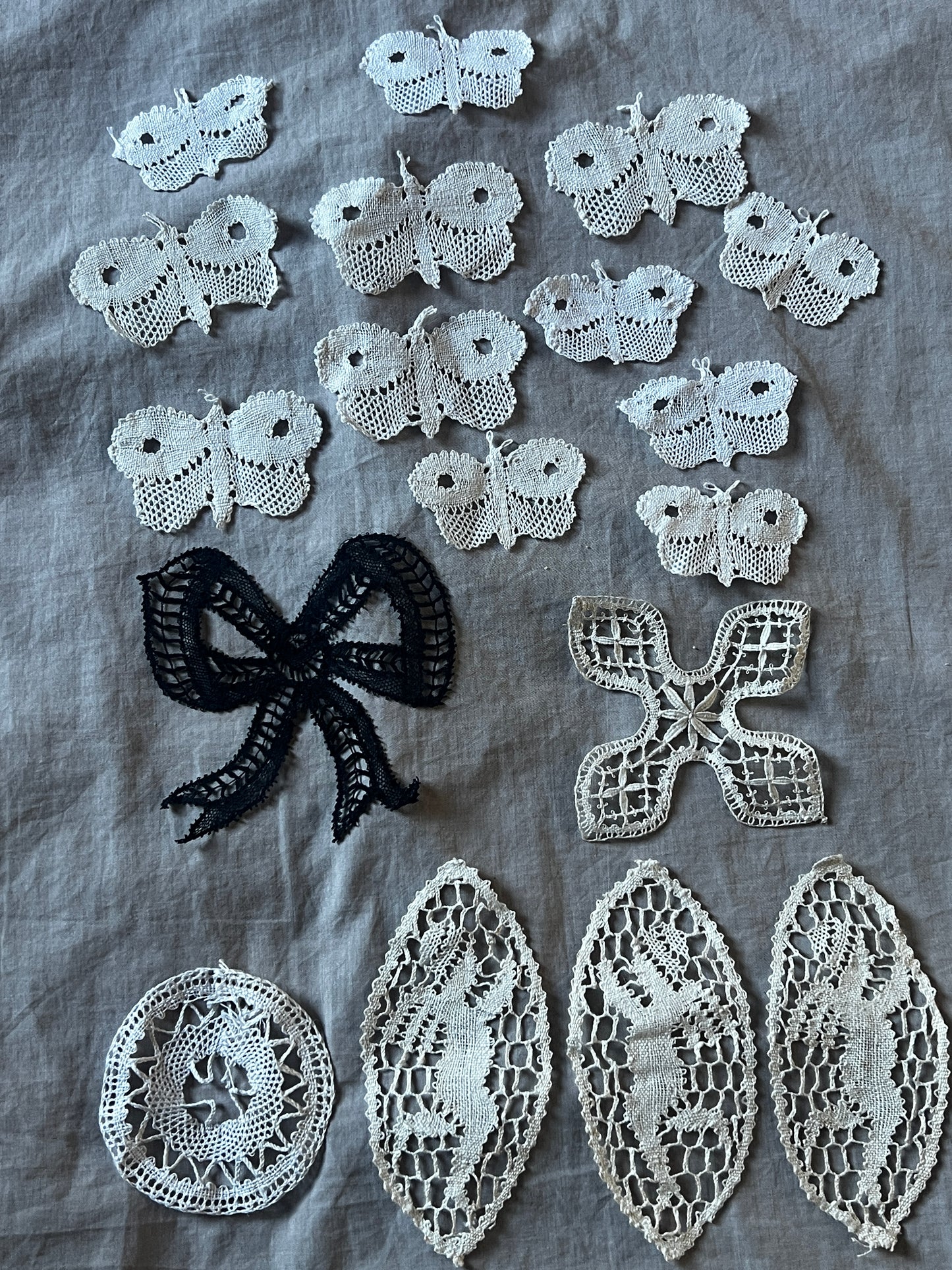 アンティークレースモチーフセット