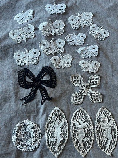 アンティークレースモチーフセット