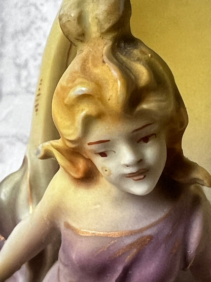 アールヌーボーセラミック花器