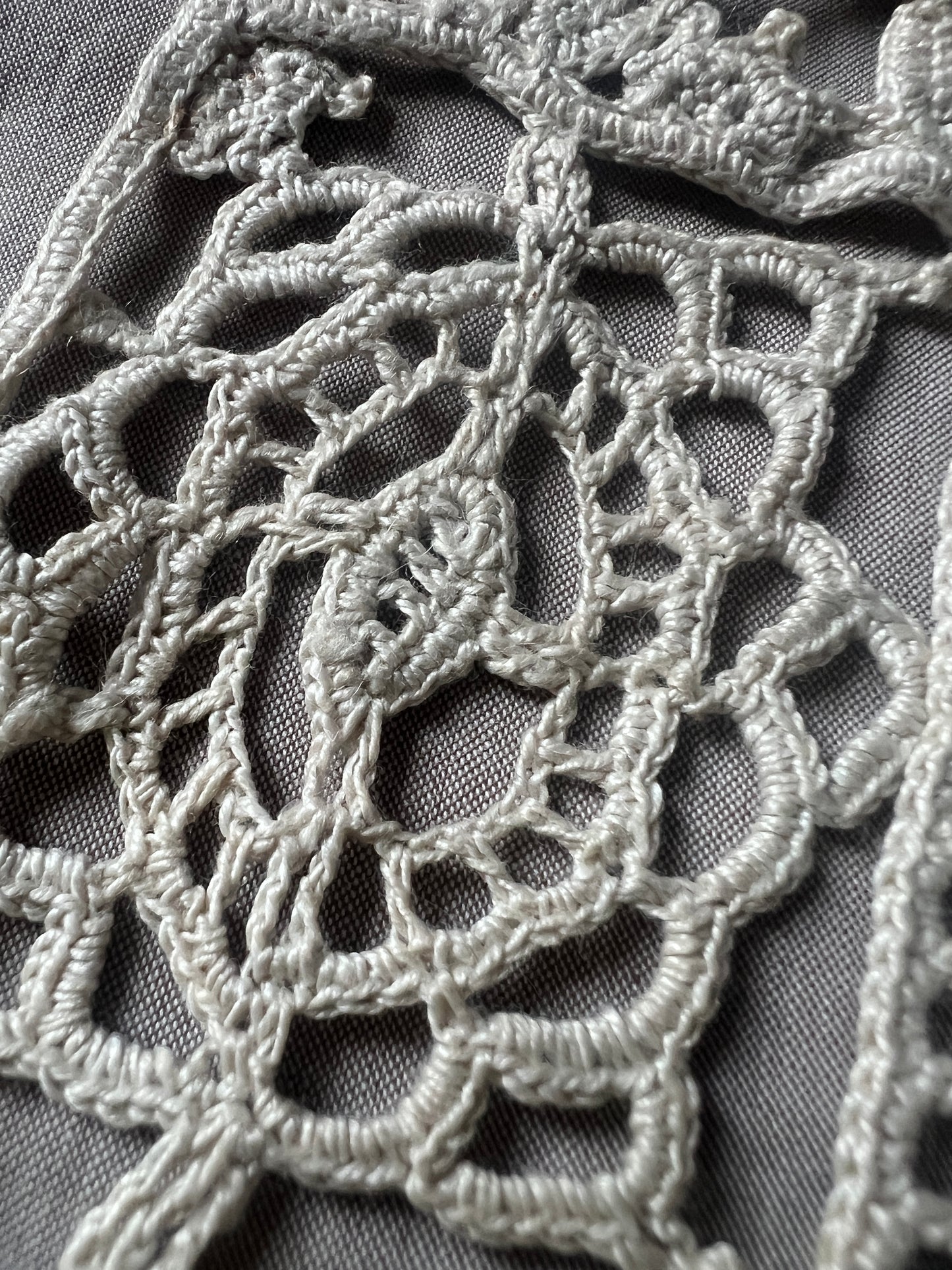 ラベル付きクロシェレース見本