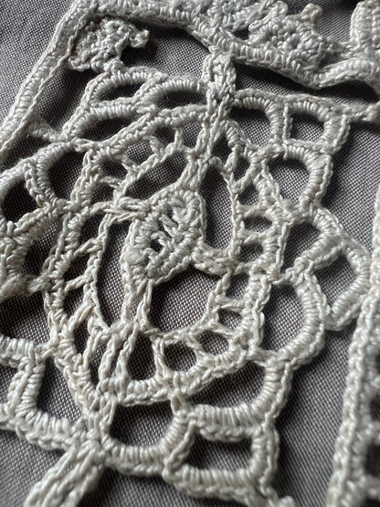 ラベル付きクロシェレース見本