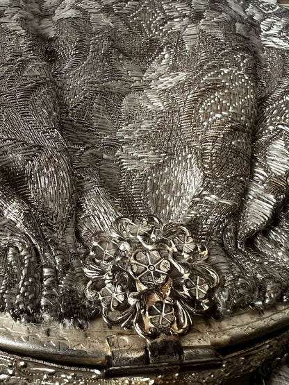 錦布がま口サック