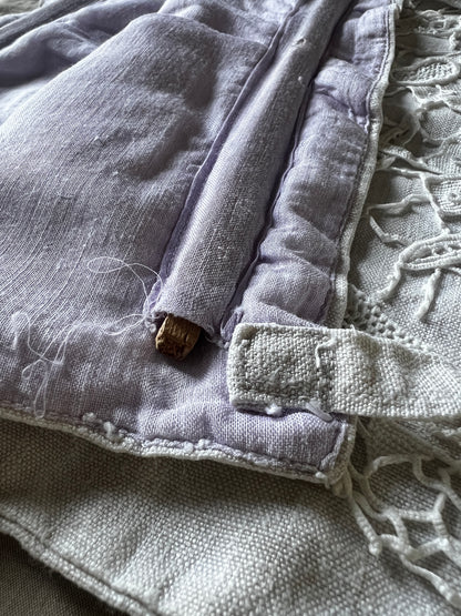 ニードルレースのリネンサック