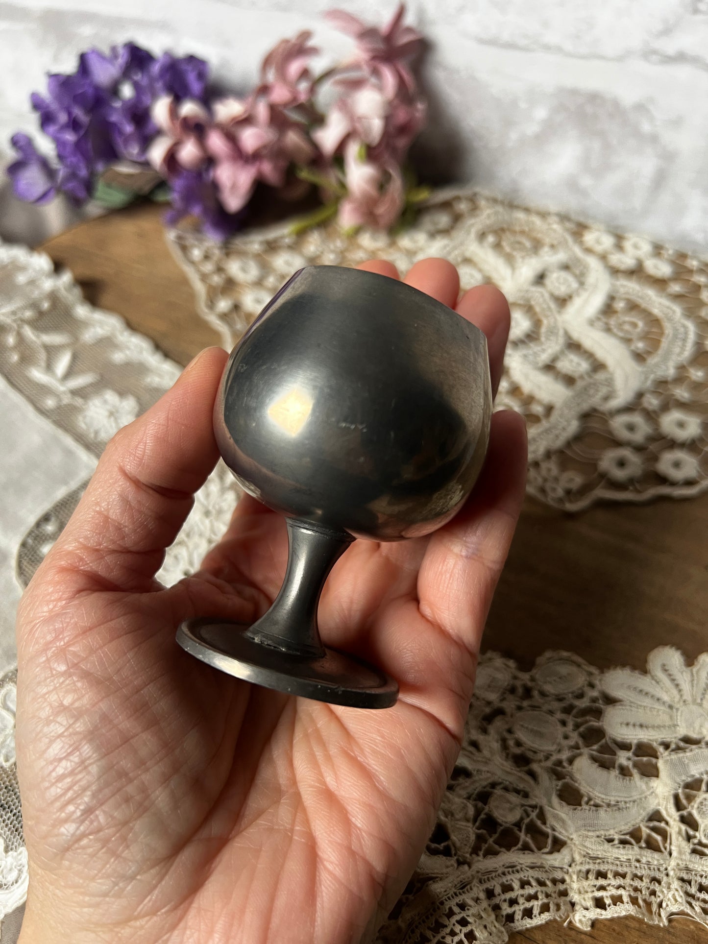 錫製リキュールグラス