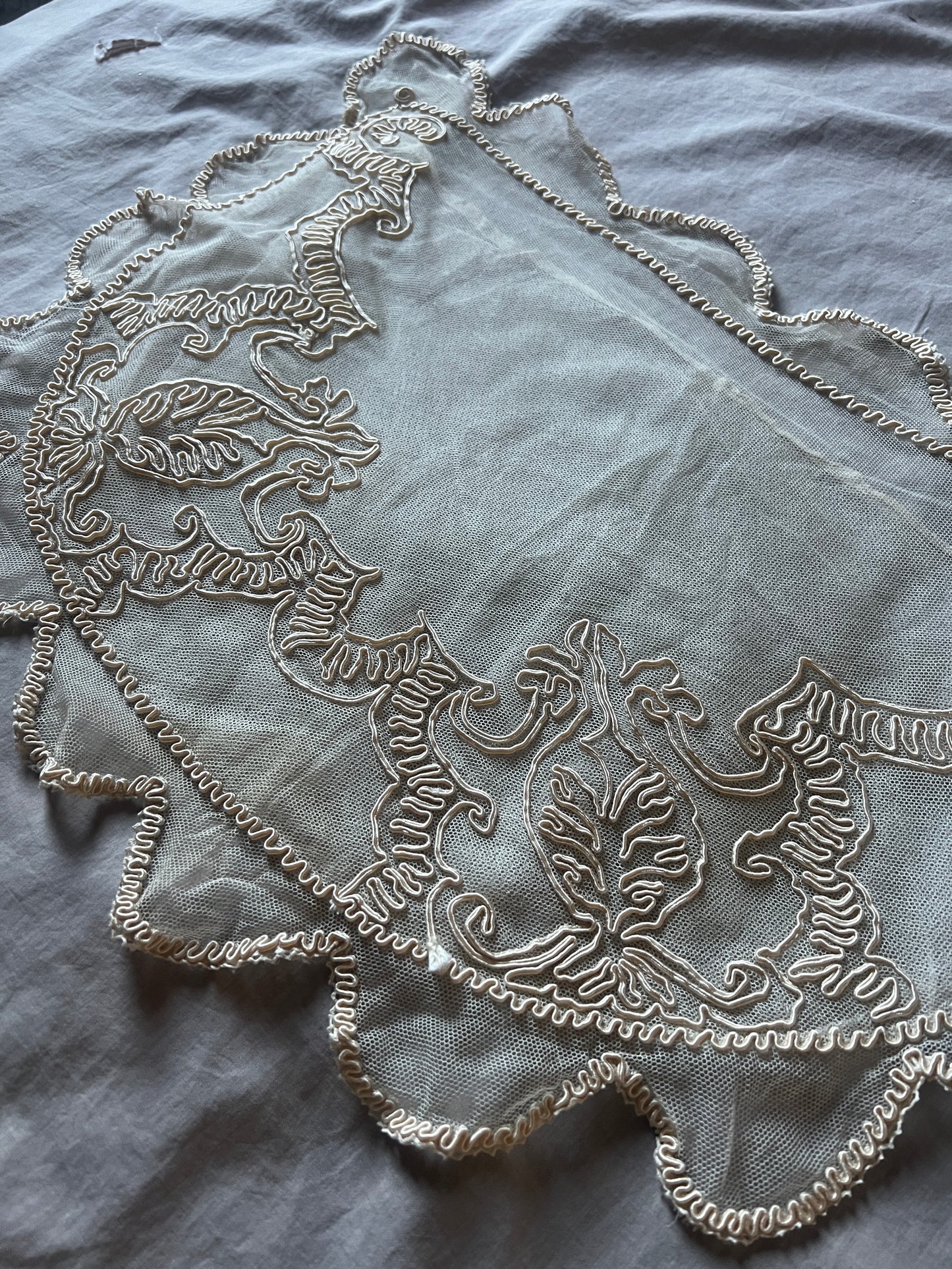 チュールレースクッションカバー